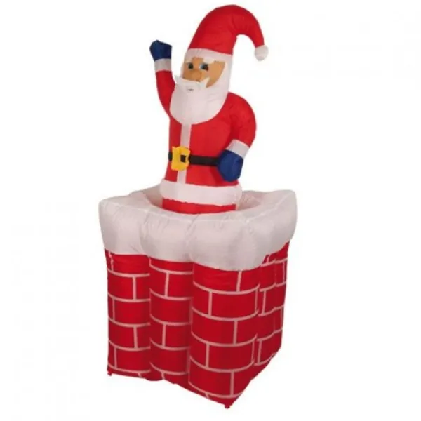 Badaboum Pere Noel Gonflable Dans Sa Chemin E Extérieur Discount