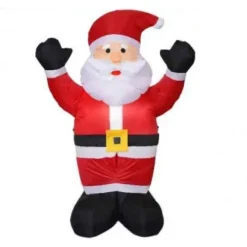 Badaboum Pere Noel Gonflable Led 2 Bras Lev S New