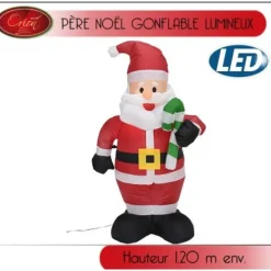 Badaboum Pere Noel Gonflable Lumineux Avec Sucre D'Orge Best