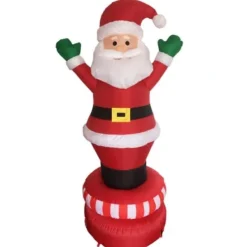 Badaboum Pere Noel Gonflable Pas Cher Qui Tourne 180Cm Outlet