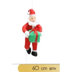 Badaboum Pere Noel Grimpeur 60Cm Avec Paquet Cadeau Clearance