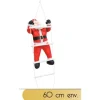 Badaboum Pere Noel Sur Echelle A Suspendre 60Cm Discount