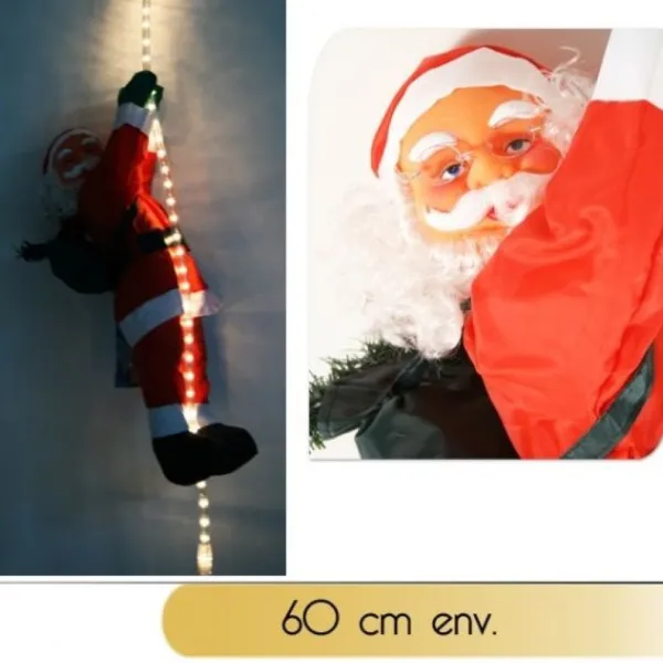 Badaboum Pere Noel Sur Tube Lumineux 60Cm Hot