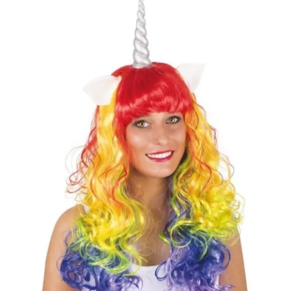 Outlet Perruque Licorne Multicolore Theme Licorne