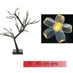 Badaboum Petit Arbre Lumineux 32Led Blanc Chaud 45Cm