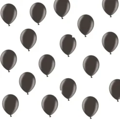 Hot Petit Ballon Gonflable Nacr Noir 12Cm X 100 Pi Ces Theme Cinema