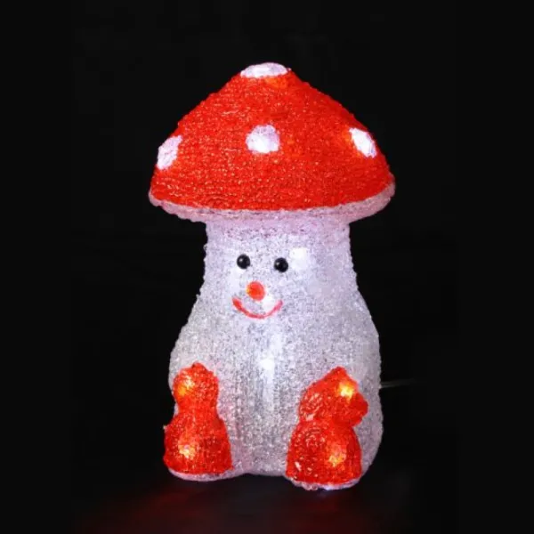 Badaboum Petit Champignon Lumineux En Acrylique A Pile Best