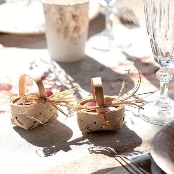 Badaboum Petit Panier En Osier Romance 6Cm Clearance