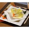 New Petite Assiette Carr E Blanche En Fibre De Canne A Sucre 16Cm X 25 Pi Ces Theme Eco-Responsable