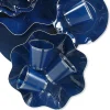 Badaboum Petite Assiette En Carton Jetable Fleur Bleu Marine 21Cm X 10 Pi Ces Best