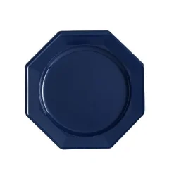 Badaboum Petite Assiette Octogonale Plastique Bleu Marine 18Cm X12 Pi Ces Online