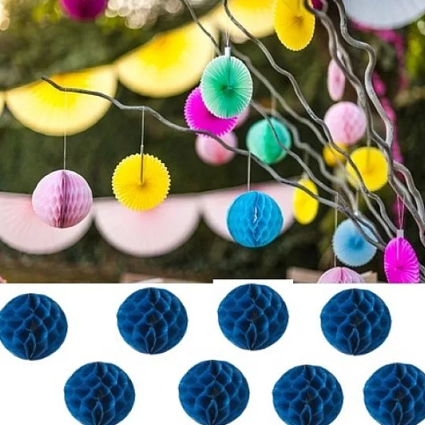 Badaboum Petite Boule Alveole Bleu Marine 10Cm X 8 Pi Ces Outlet