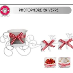 Badaboum Photophore De Table De Noel Avec Rennes Best