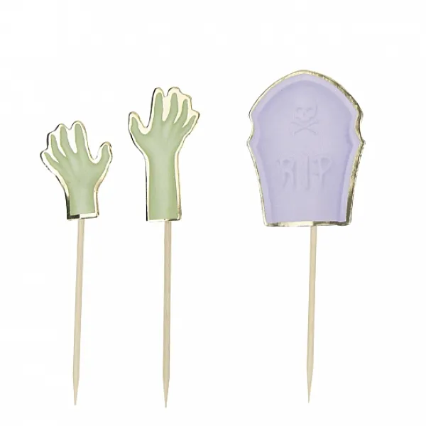 Badaboum Pics Cocktails Deco Halloween Rip X10 Pi Ces Outlet