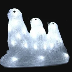 Badaboum Pingouins Lumineux De Noel Acrylique X 3 Pi Ces Clearance