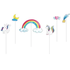 Online Pique G Teau Bois Et Carton Licornes X6Pcs Theme Licorne