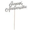 New Pique G Teau Joyeux Anniversaire Argent Theme Joyeux Anniversaire