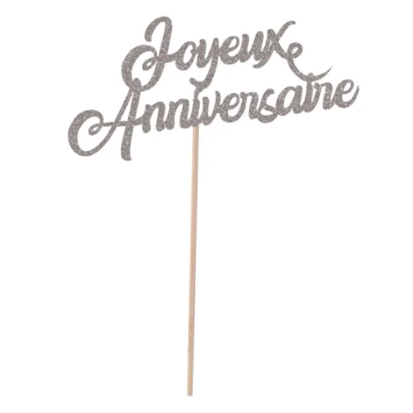 New Pique G Teau Joyeux Anniversaire Argent Theme Joyeux Anniversaire