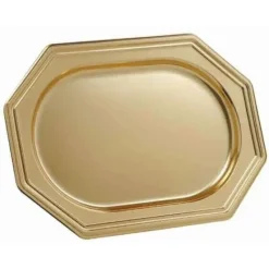 Best Plateau Plastique Traiteur Dor Octogonal R Utilisable 35 X 25 Cm X 3 Pi Ces Theme Eco-Responsable
