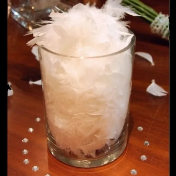 Badaboum Plume De D Coration Blanche 7Cm X 20 Pi Ces