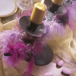 Badaboum Plume De D Coration Parme 7Cm X 20 Pi Ces