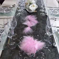 Badaboum Plume De D Coration Rose 7Cm X 20 Pi Ces