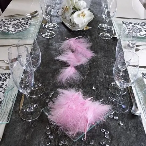 Badaboum Plume De Décoration Bleu Marine 7Cm X 20 Pi Ces Clearance