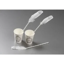 Badaboum Plume Just Married Blanche X 6 Pi Ces