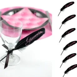 Badaboum Plume Mariage Glamour X 6 Pi Ces