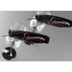 Badaboum Plume Mariage Glamour X 6 Pi Ces