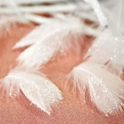 Badaboum Plume Paillet Blanche X 20 Pi Ces