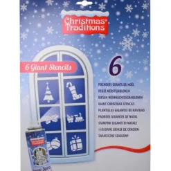 Badaboum Pochoirs De Noel G Ant 29X39Cm X 6 Pi Ces Best