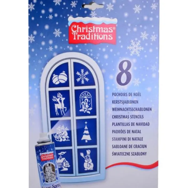 Badaboum Pochoirs De Noel Pas Cher 21X28Cm X 8 Pi Ces New