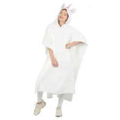Poncho Licorne Blanc Taille Adulte Theme Licorne