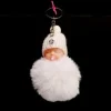 Hot Porte Cl F B B Pompon Blanc Avec T Tine Theme D Co Baby Shower