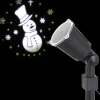 Badaboum Projecteur Led Lumineux Bonhomme De Neige Blanc