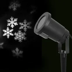 Badaboum Projecteur Led Lumineux Flocons Blanc Discount