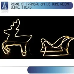 Badaboum Renne Et Traineau Lumineux N On Blanc Froid Best
