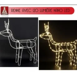 Badaboum Renne Lumineux De Noel 154 Led Blanc Chaud Online