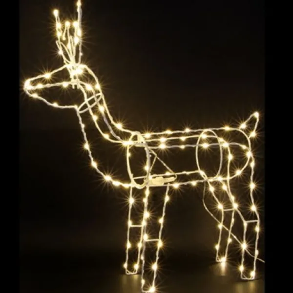 Badaboum Renne Lumineux Pas Cher 120 Nano Led Blanc Chaud Online