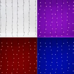 Badaboum Rideau Lumineux 100 Led Boule Couleurs Changeantes Discount