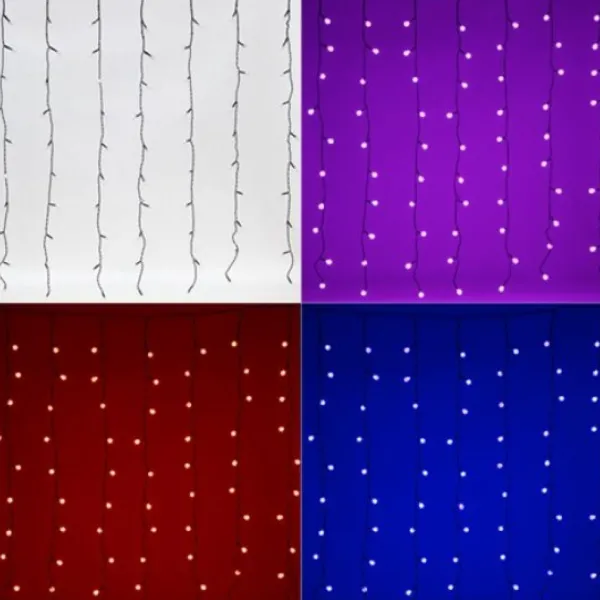 Badaboum Rideau Lumineux 100 Led Boule Couleurs Changeantes Discount