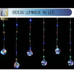 Badaboum Rideau Lumineux Avec Boules 96 Led Hot
