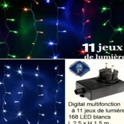 Badaboum Rideau Lumineux Digital 168 Led Sale