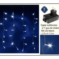Badaboum Rideau Lumineux Digital 168 Led Sale