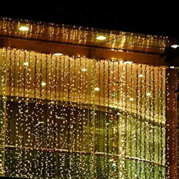 Badaboum Rideau Lumineux Noel 240 Led Blanc Chaud Best