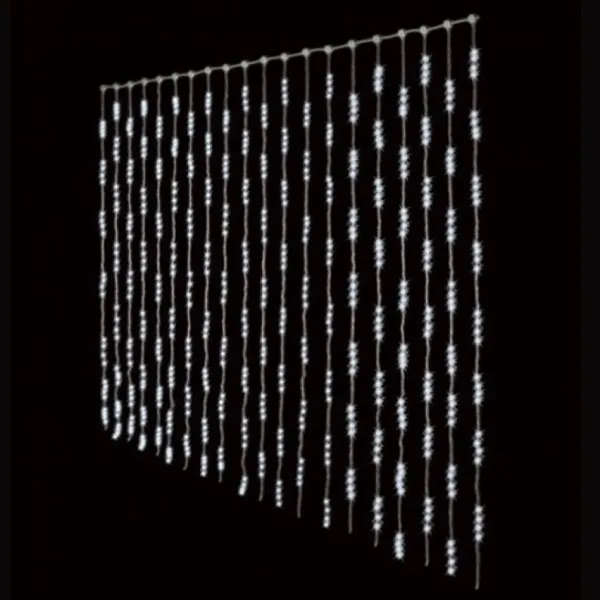 Badaboum Rideau Lumineux Noel 240 Led Blanc Froid Best