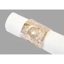 Badaboum Rond De Serviette Rose GolDécouple Mari S Dans Coeur New