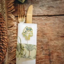 Badaboum Rond De Serviette Tropical Peacock X 10 Clearance