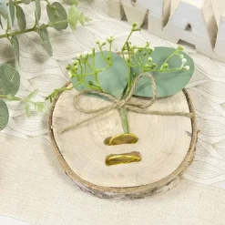 Badaboum Rondin De Bois Porte Alliance Avec Eucalyptus Outlet